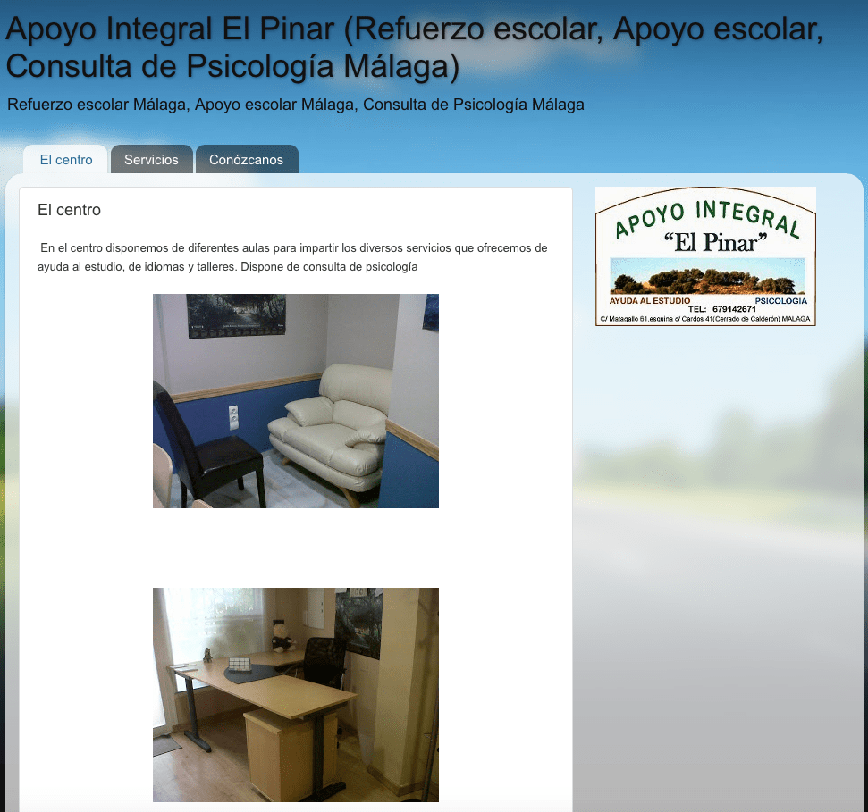 Centro Apoyo integral El Pinar Psicologos Malaga