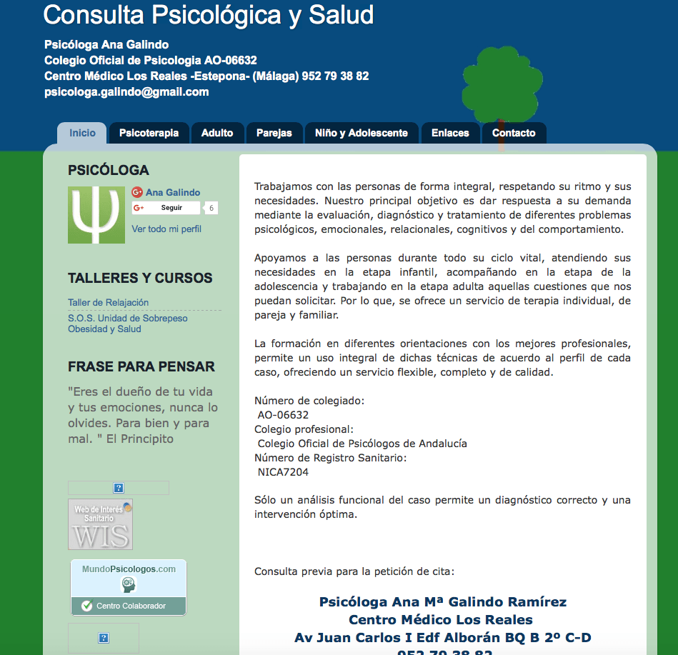 Psicologa Ana Galindo Psicologos Estepona